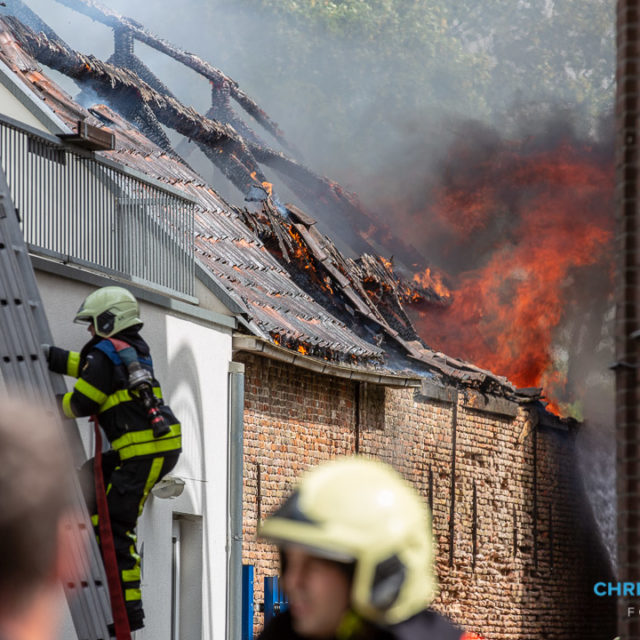 Grote brand in centrum van Roosendaal