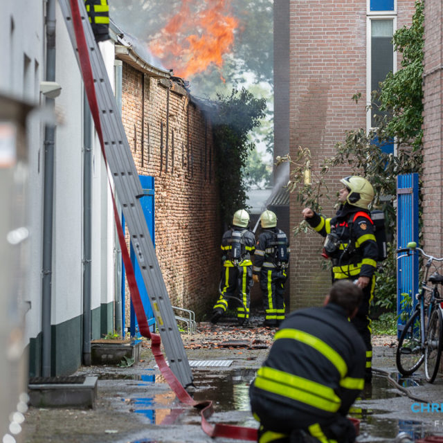 Grote brand in centrum van Roosendaal