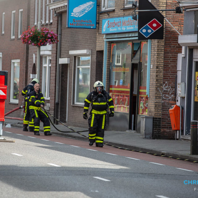 Grote brand in centrum van Roosendaal